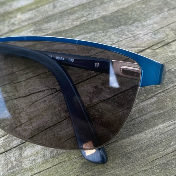 Liz Claiborne metallic teal half rim glasses frames L615 0DA4 - Picture 4 of 13